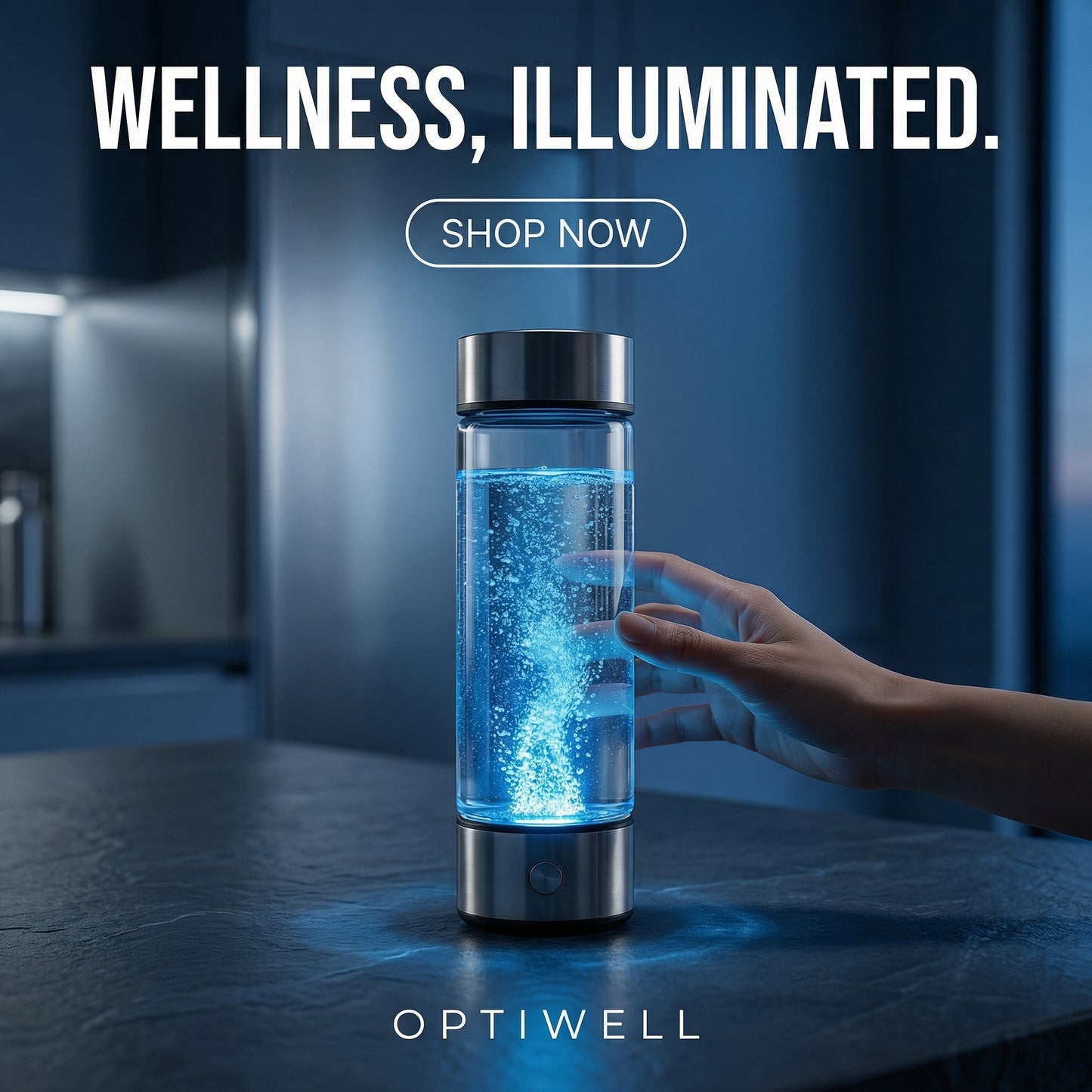 Optiwell™ Hydrogen Infuser Bottle