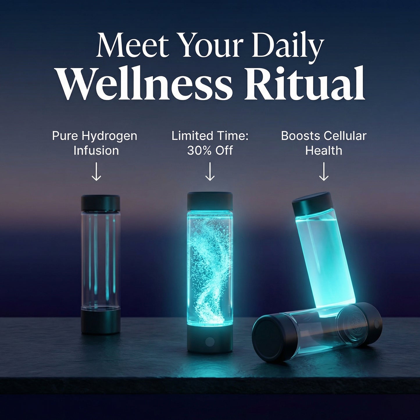 Optiwell™ Hydrogen Infuser Bottle